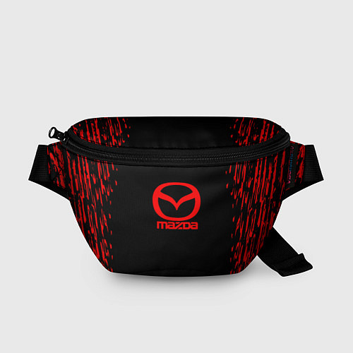 Поясная сумка Mazda краски красные штрихи / 3D-принт – фото 1