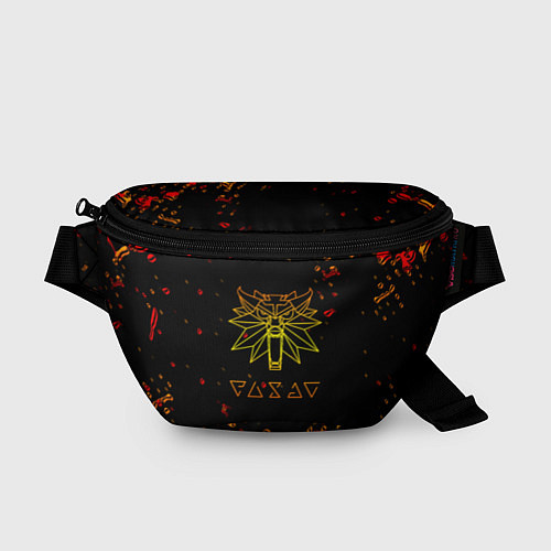 Поясная сумка Ведьмак огненное лого краски / 3D-принт – фото 1