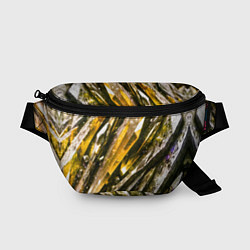 Поясная сумка Драгоценные кристаллы жёлтые, цвет: 3D-принт
