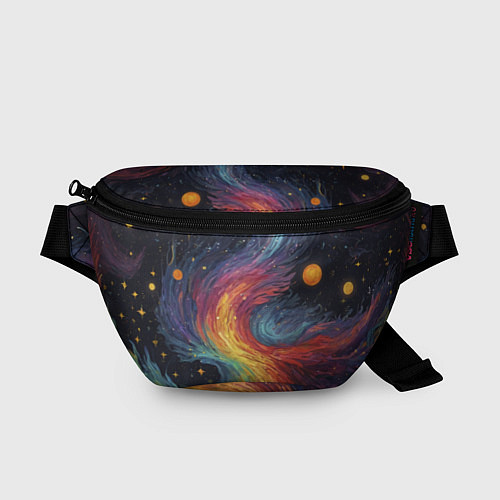 Поясная сумка Звездный вихрь абстрактная живопись / 3D-принт – фото 1