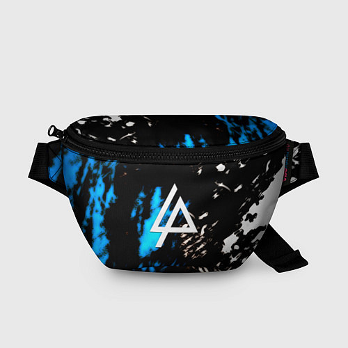 Поясная сумка Linkin park холодные краски / 3D-принт – фото 1