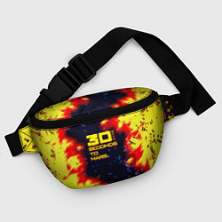 Поясная сумка Thirty Seconds to Mars огненное лого, цвет: 3D-принт — фото 2