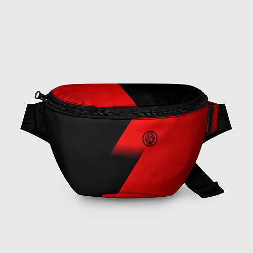 Поясная сумка Inter geometry red sport / 3D-принт – фото 1