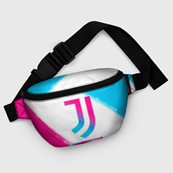 Поясная сумка Juventus neon gradient style, цвет: 3D-принт — фото 2