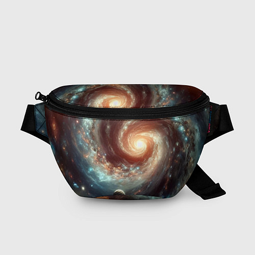 Поясная сумка Далёкая неоновая галактика - нейросеть / 3D-принт – фото 1