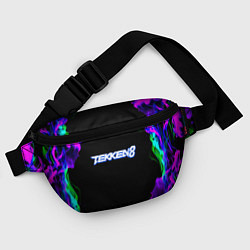 Поясная сумка Tekken огненный дым текстура, цвет: 3D-принт — фото 2