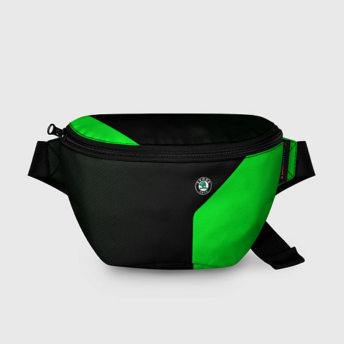 Поясная сумка Skoda pattern sport green / 3D-принт – фото 1