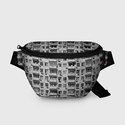 Поясная сумка Панелька в черно-белых тонах / 3D-принт – фото 1