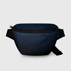 Поясная сумка Абстрактный сине-чёрный ночной, цвет: 3D-принт