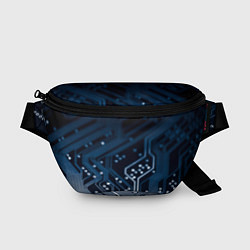 Поясная сумка Дорожки платы, цвет: 3D-принт