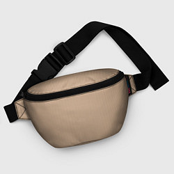 Поясная сумка Светлый коричневый в полоску, цвет: 3D-принт — фото 2