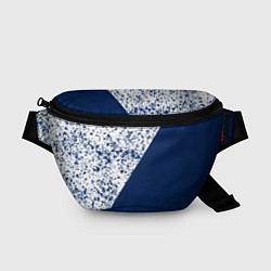 Поясная сумка Сине-белый пополам
