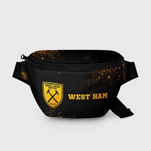 Поясная сумка West Ham - gold gradient по-горизонтали / 3D-принт – фото 1