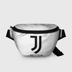 Поясная сумка Juventus sport на светлом фоне, цвет: 3D-принт