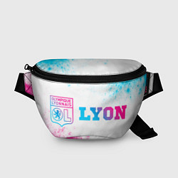 Поясная сумка Lyon neon gradient style по-горизонтали