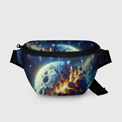 Поясная сумка Взрыв планеты - космос от нейросети, цвет: 3D-принт