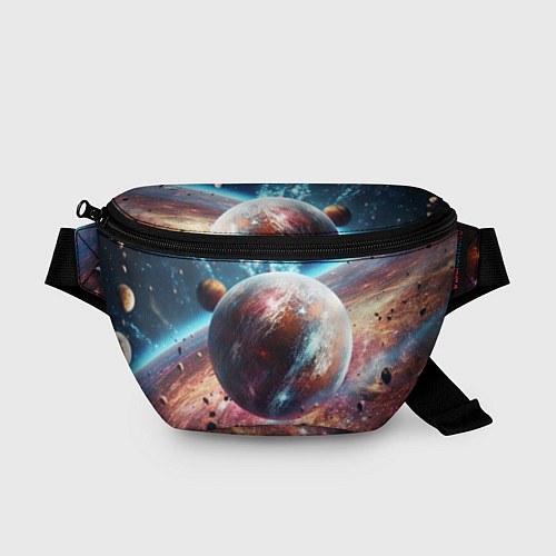 Поясная сумка Яркая необычная планета / 3D-принт – фото 1