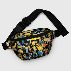 Поясная сумка Персонажи Симпсонов, цвет: 3D-принт — фото 2