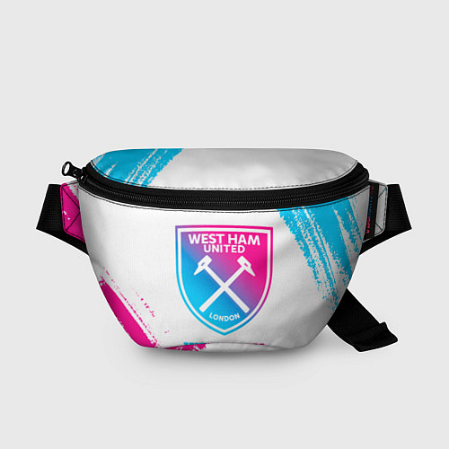 Поясная сумка West Ham neon gradient style / 3D-принт – фото 1