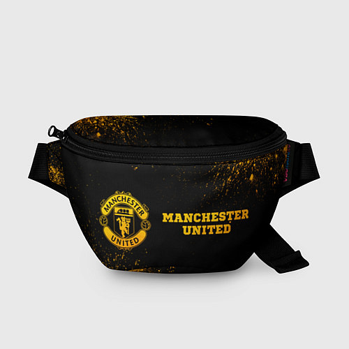 Поясная сумка Manchester United - gold gradient по-горизонтали / 3D-принт – фото 1