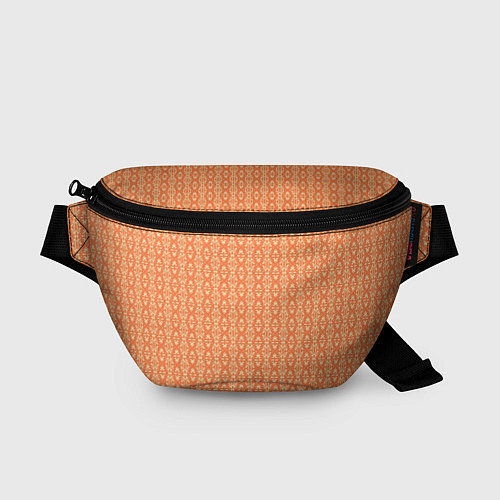 Поясная сумка Светлый оранжевый узорчатый / 3D-принт – фото 1
