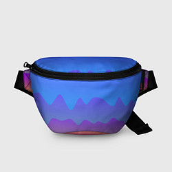Поясная сумка Волнистые линии с эффектом, цвет: 3D-принт