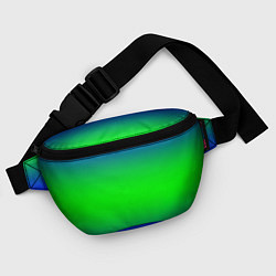 Поясная сумка Зелёный градиент текстура, цвет: 3D-принт — фото 2