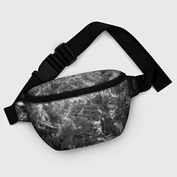 Поясная сумка Абстракция - серый дым, цвет: 3D-принт — фото 2