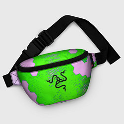 Поясная сумка Razer pattern geometry, цвет: 3D-принт — фото 2