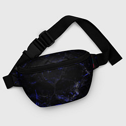 Поясная сумка Потертая синяя текстура, цвет: 3D-принт — фото 2