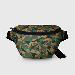 Поясная сумка Армейский камуфляж текстура, цвет: 3D-принт
