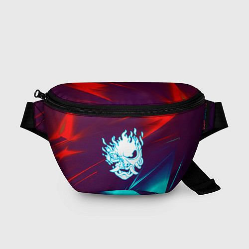 Поясная сумка Samurai geometry stripes neon / 3D-принт – фото 1