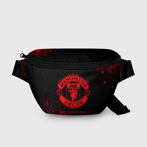 Поясная сумка Manchester United - red gradient / 3D-принт – фото 1