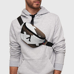 Поясная сумка Half life соты, цвет: 3D-принт — фото 2