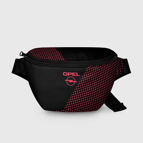 Поясная сумка Opel чёрно-розовый / 3D-принт – фото 1