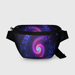 Поясная сумка Фрактальный неон, цвет: 3D-принт