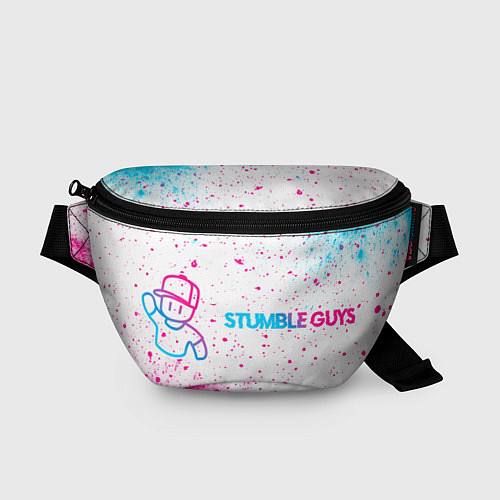 Поясная сумка Stumble Guys neon gradient style по-горизонтали / 3D-принт – фото 1