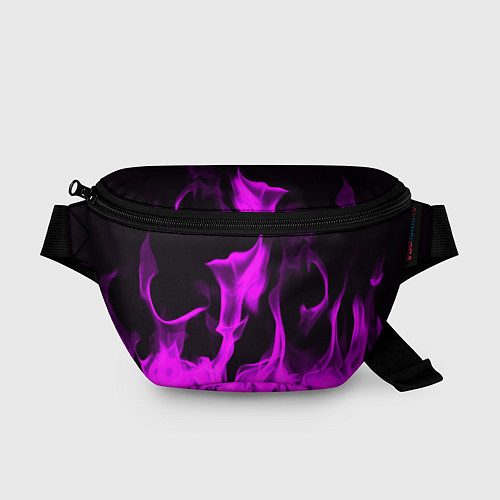 Поясная сумка Неоновый огонь в дыму / 3D-принт – фото 1