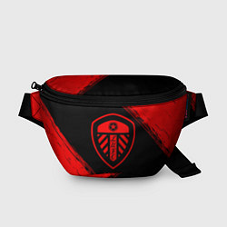 Поясная сумка Leeds United - red gradient, цвет: 3D-принт