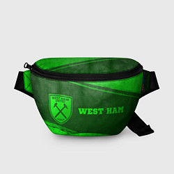 Поясная сумка West Ham - green gradient по-горизонтали