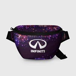 Поясная сумка Праздничный Infiniti, цвет: 3D-принт