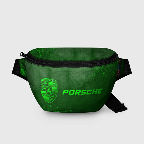 Поясная сумка Porsche - green gradient по-горизонтали / 3D-принт – фото 1