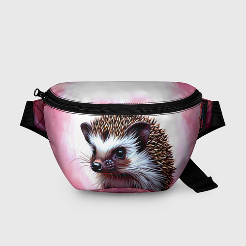 Поясная сумка Ежик в розовом свете / 3D-принт – фото 1