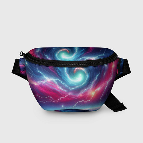 Поясная сумка Spiral neon galaxy - ai art fantasy / 3D-принт – фото 1