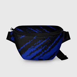 Поясная сумка The color is black and blue, цвет: 3D-принт
