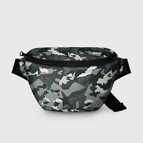 Поясная сумка Темно зеленый камуфляж / 3D-принт – фото 1