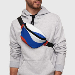 Поясная сумка Флаг России волной, цвет: 3D-принт — фото 2
