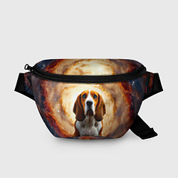 Поясная сумка Бассет-хаунд в космосе