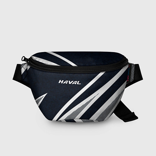 Поясная сумка Haval тёмно-синий абстрактный / 3D-принт – фото 1
