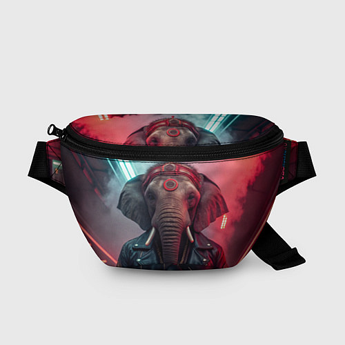 Поясная сумка Cyberpunk elephant / 3D-принт – фото 1